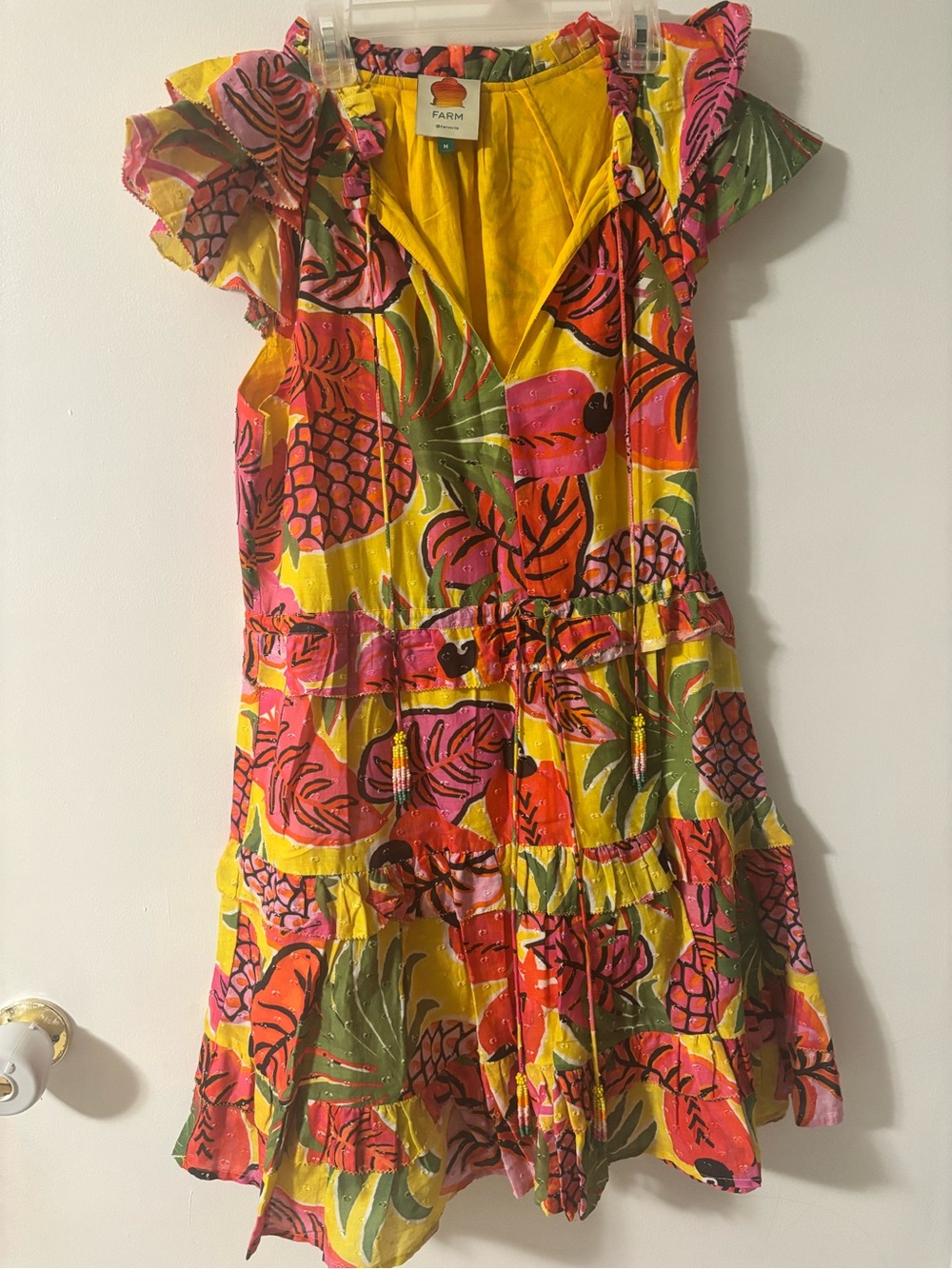 Farm Rio Fruit Dream Ruffle Mini Dress - Picture 4 of 6